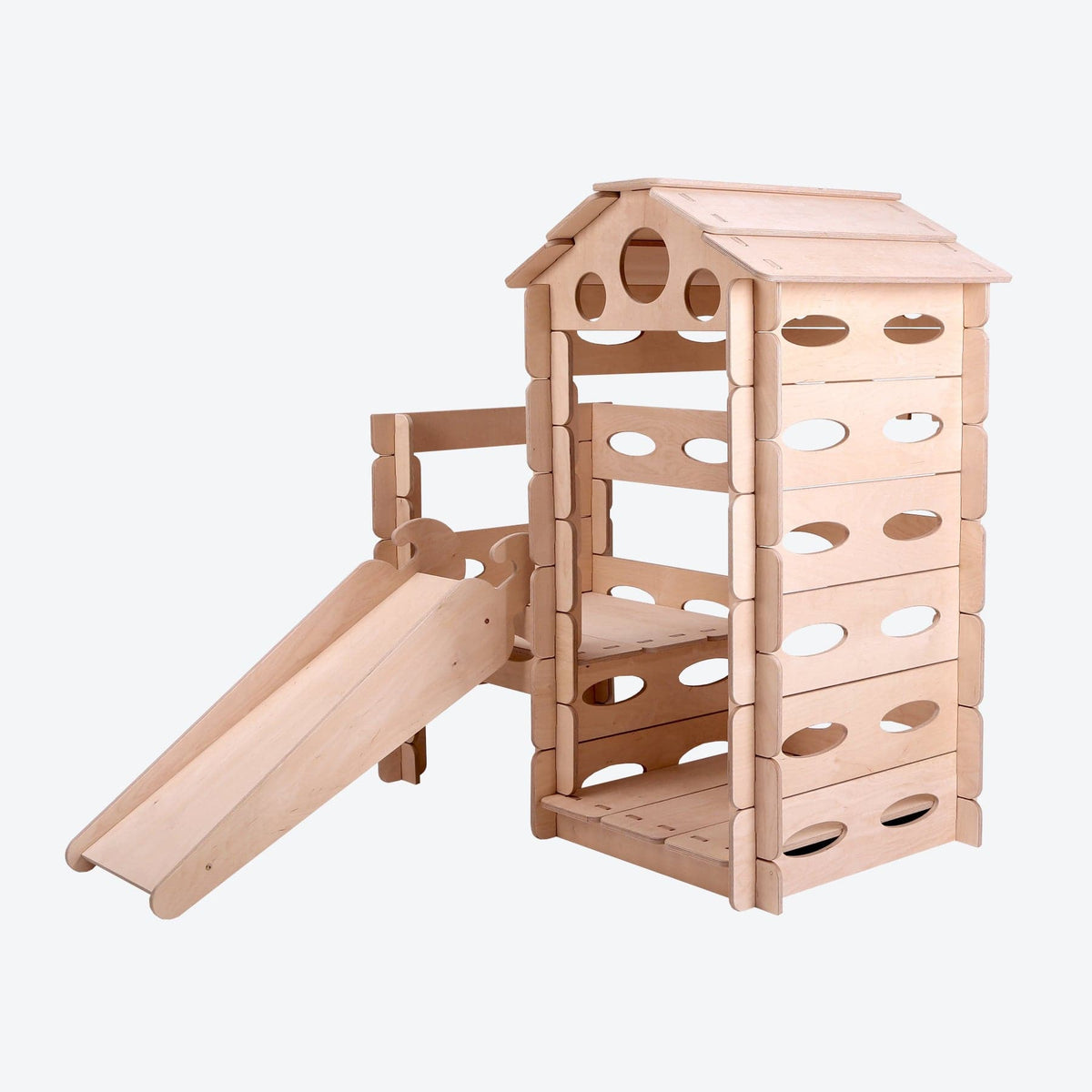 Alles Montessori Spielhaus Kletterturm Steckhaus
